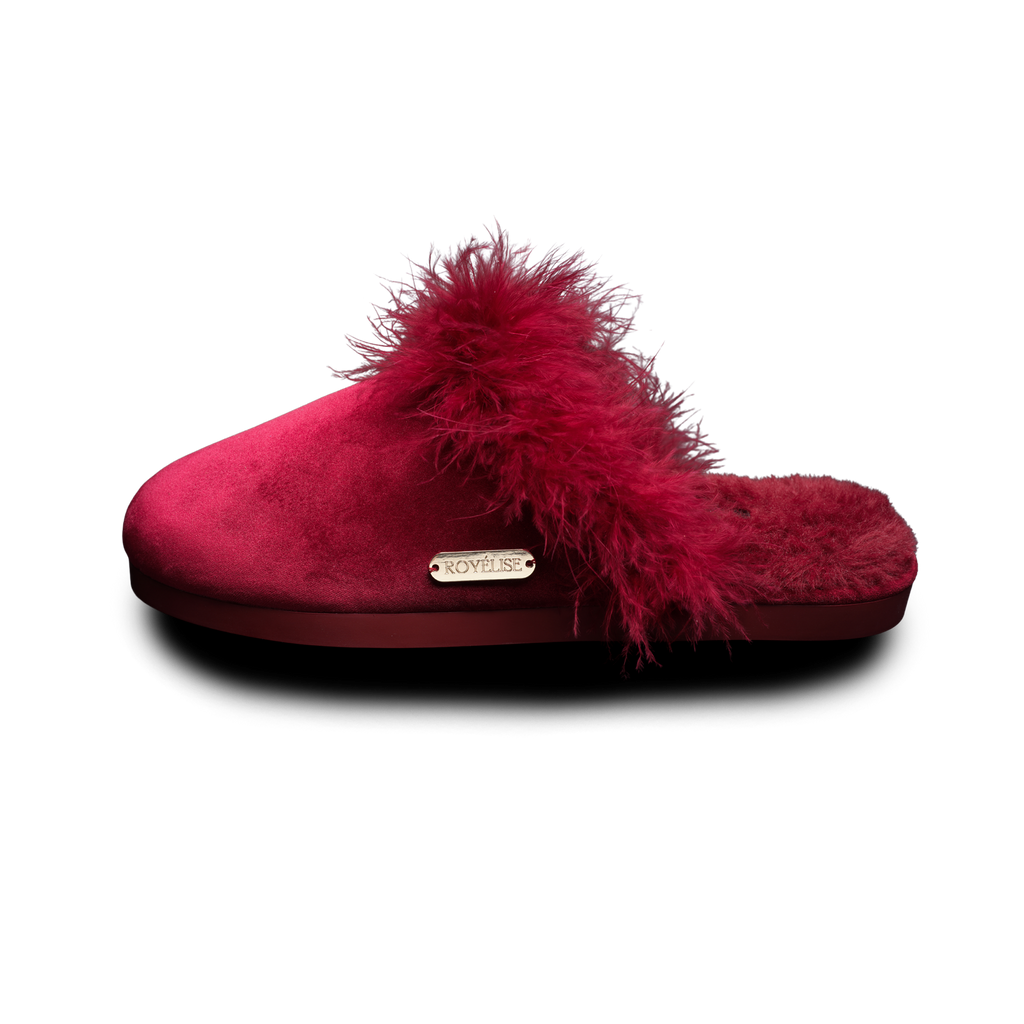 Feathered Velvet Mule