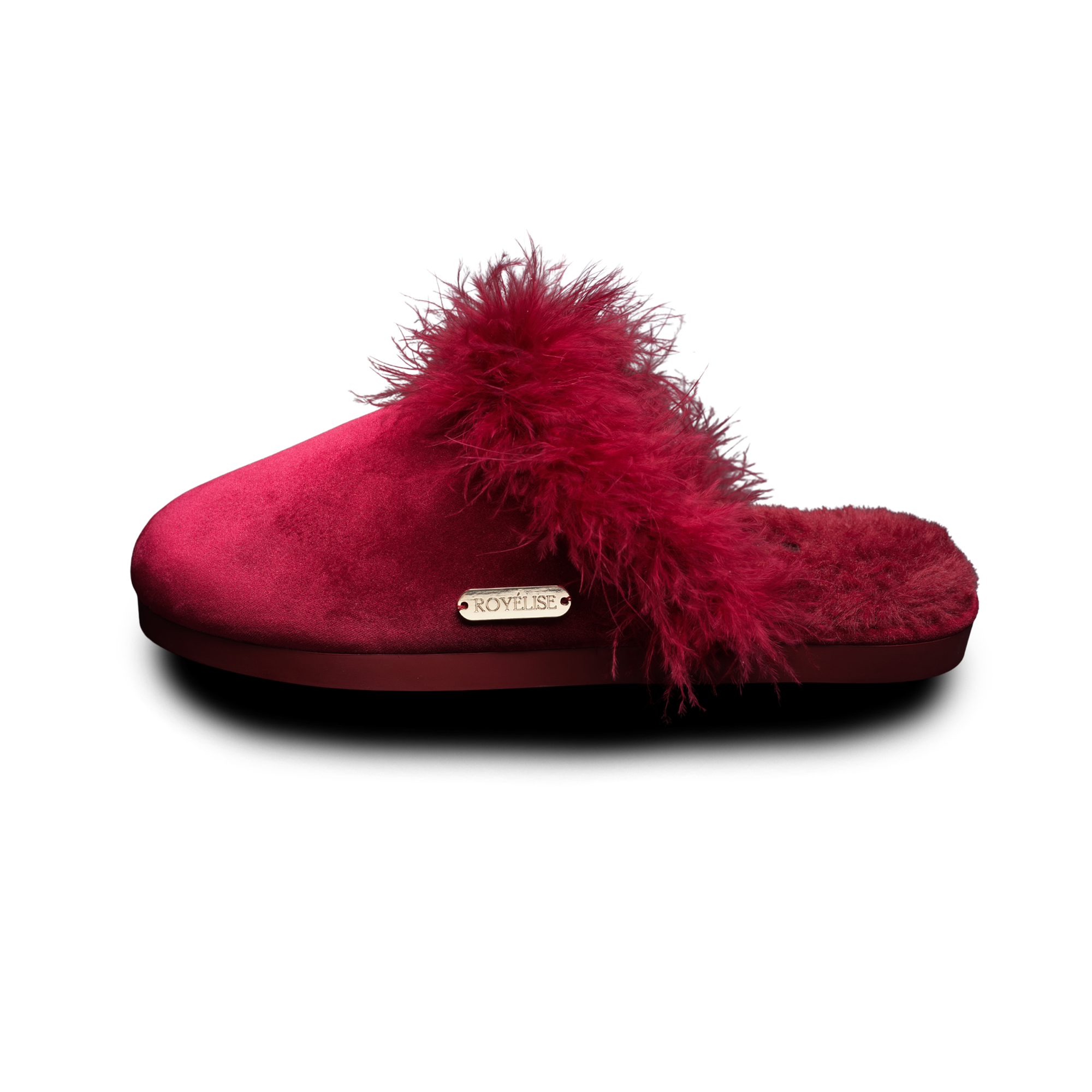 Feathered Velvet Mule