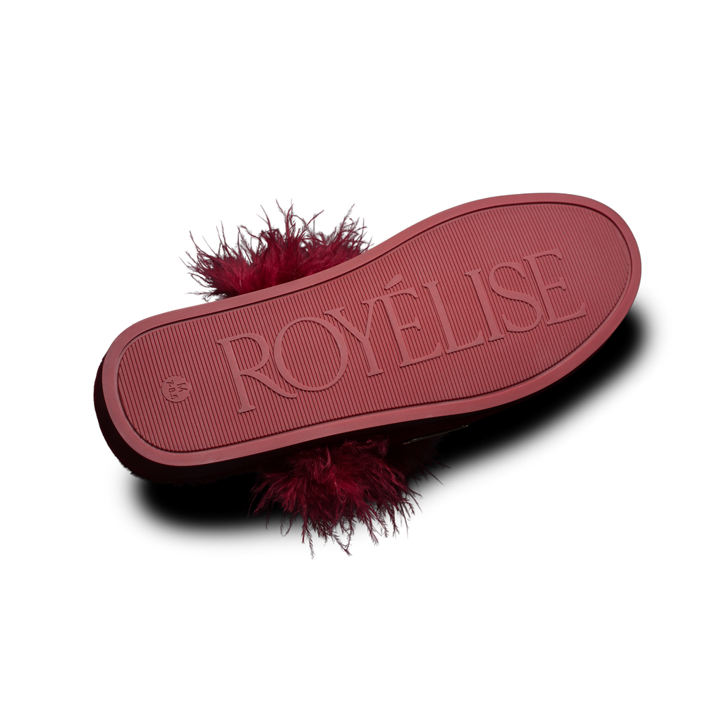 Feathered Velvet Mule