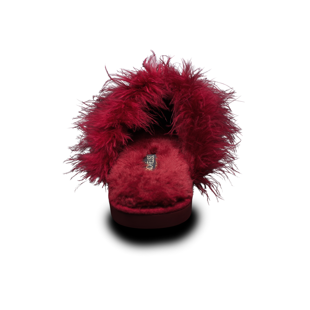 Feathered Velvet Mule