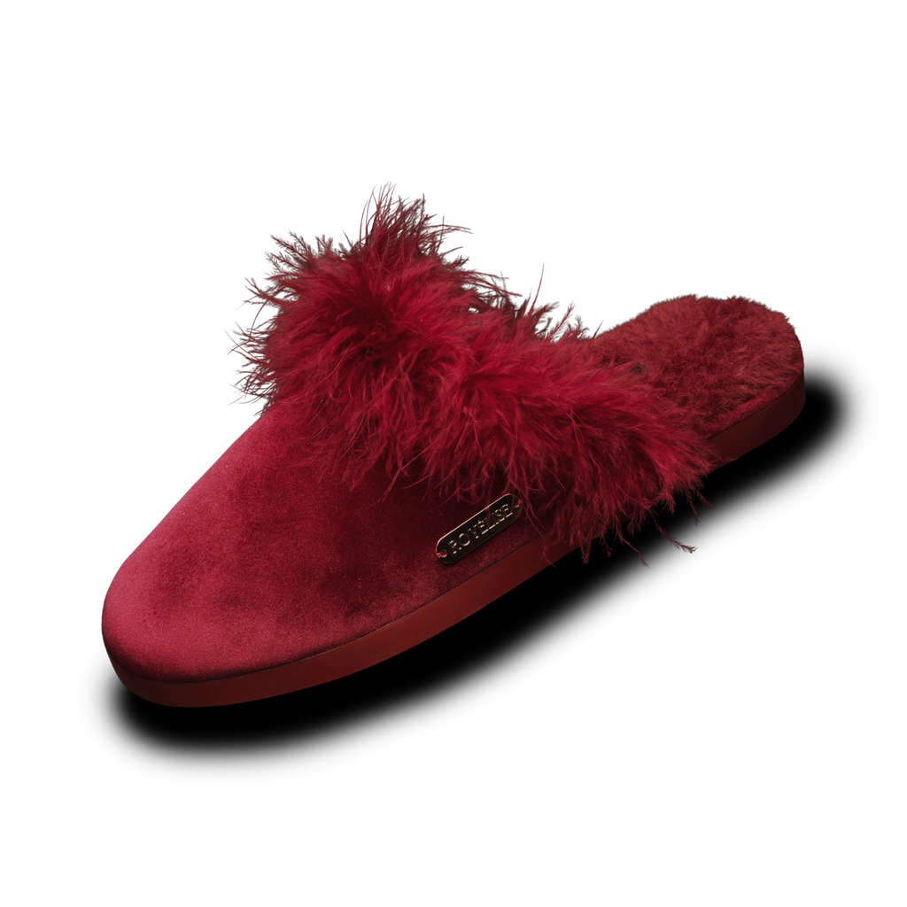 Feathered Velvet Mule
