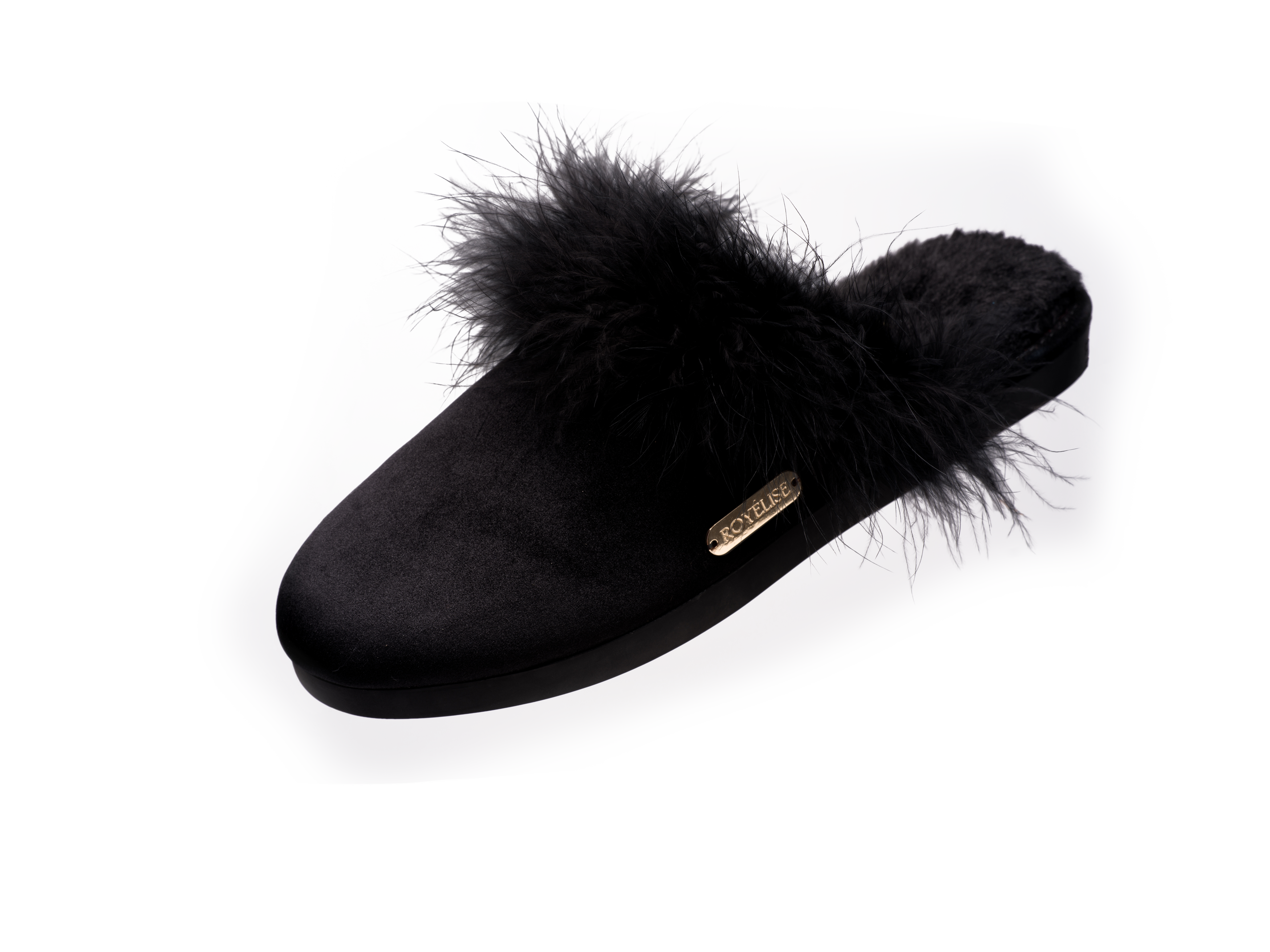 Feathered Velvet Mule