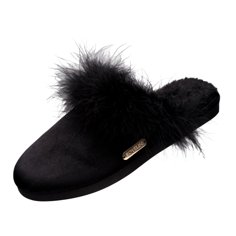 Feathered Velvet Mule