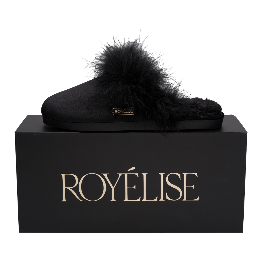 Feathered Velvet Mule