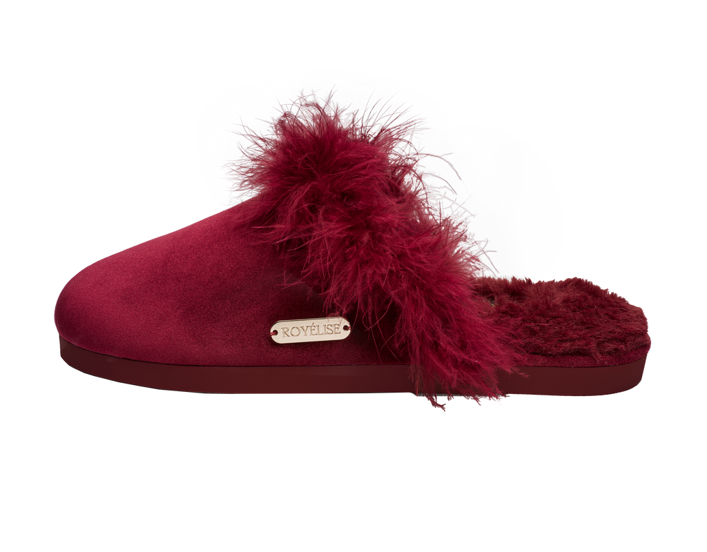 Feathered Velvet Mule