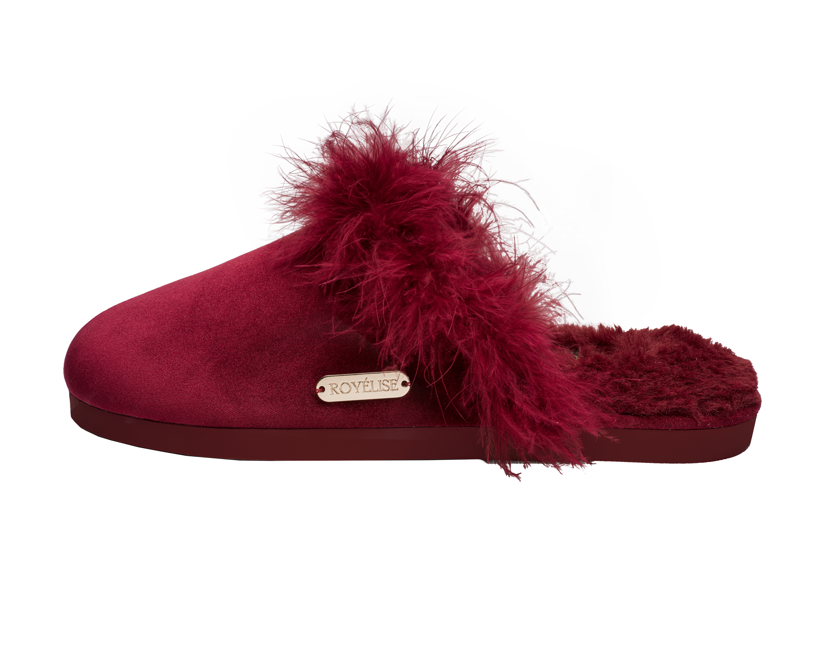 Feathered Velvet Mule