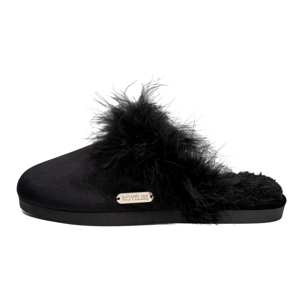 Feathered Velvet Mule