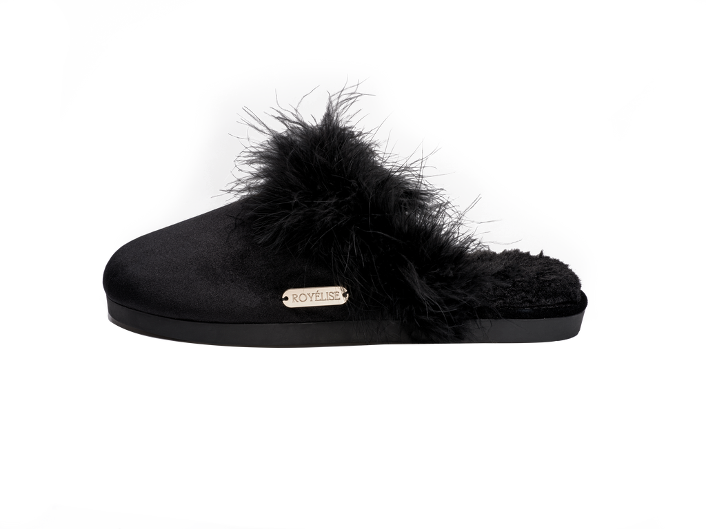 Feathered Velvet Mule