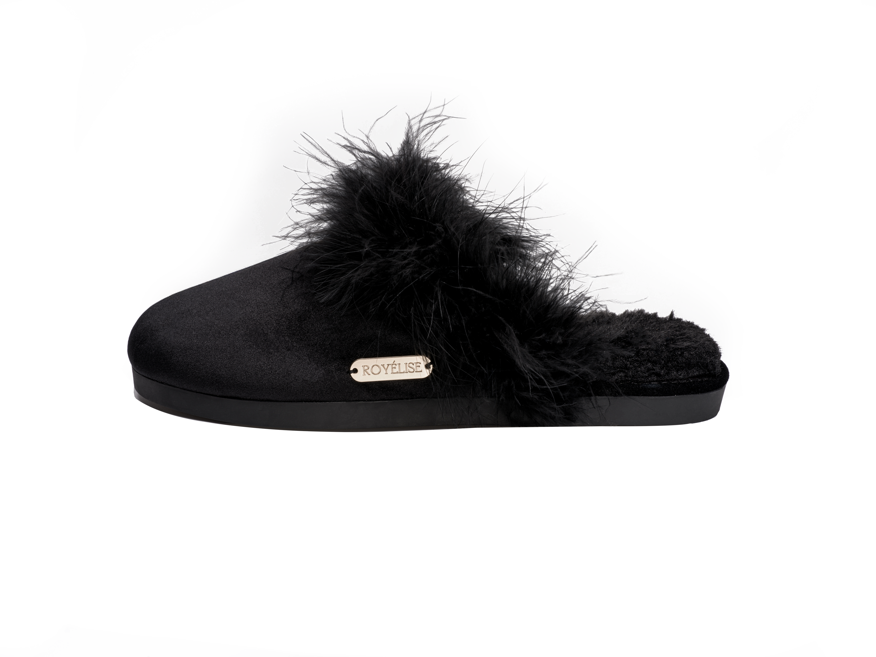 Feathered Velvet Mule