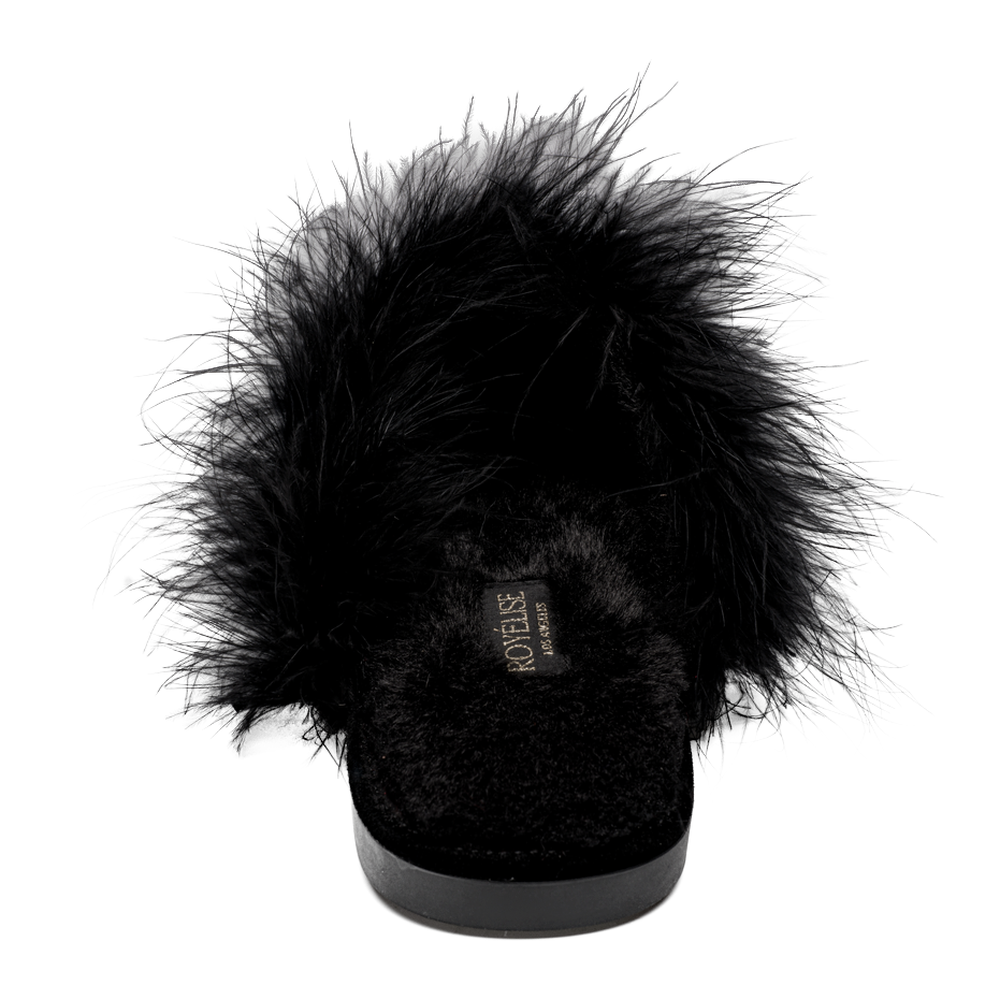 Feathered Velvet Mule