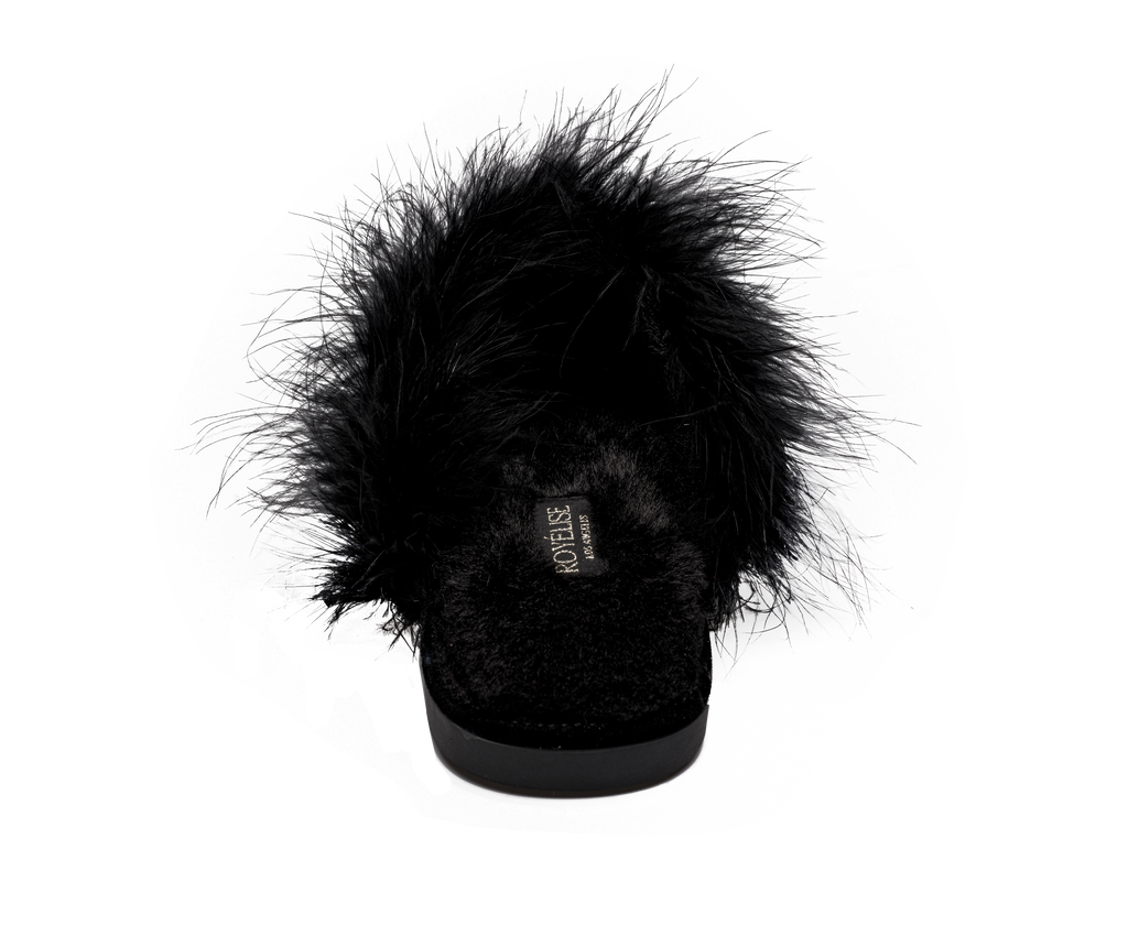 Feathered Velvet Mule