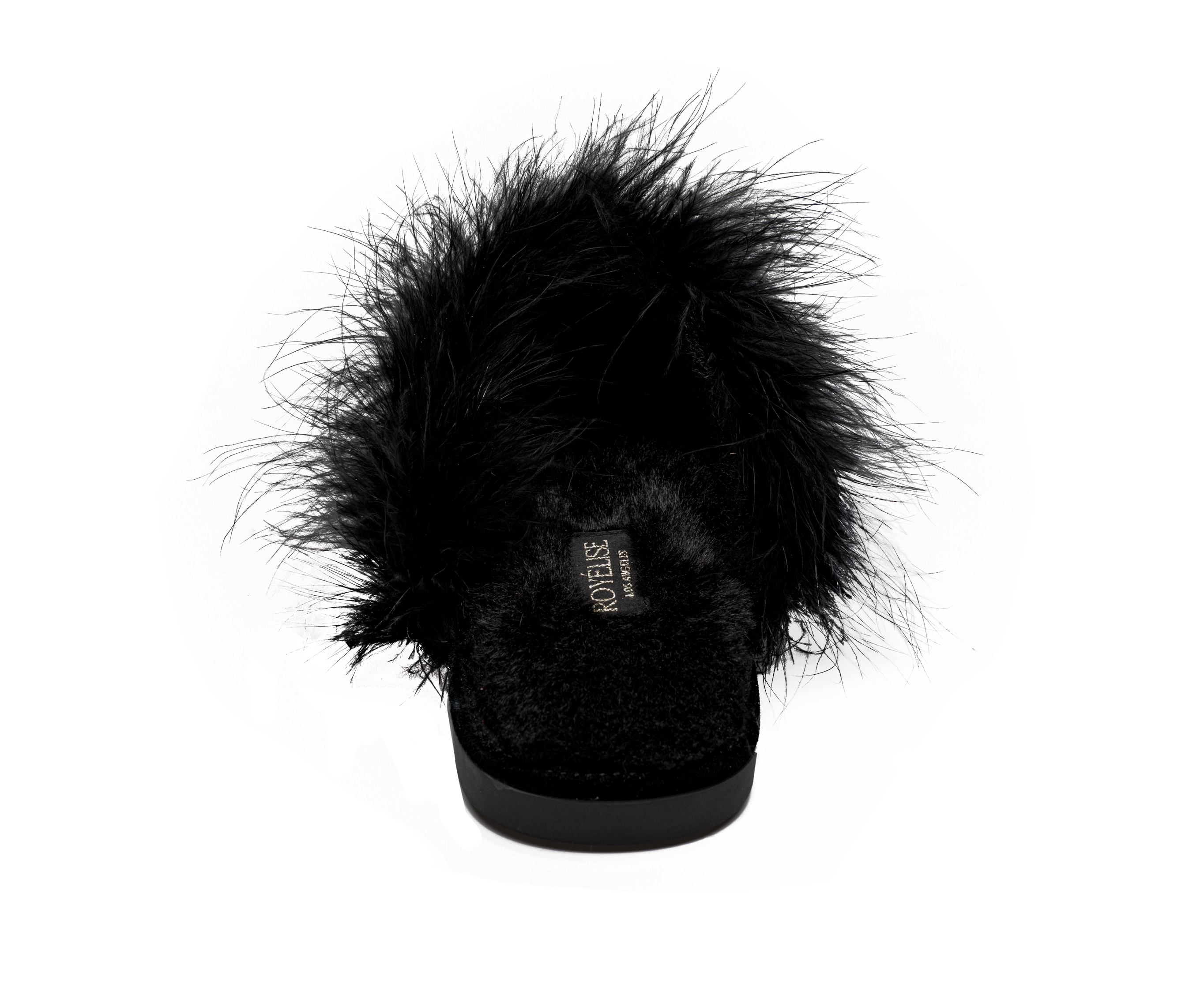 Feathered Velvet Mule