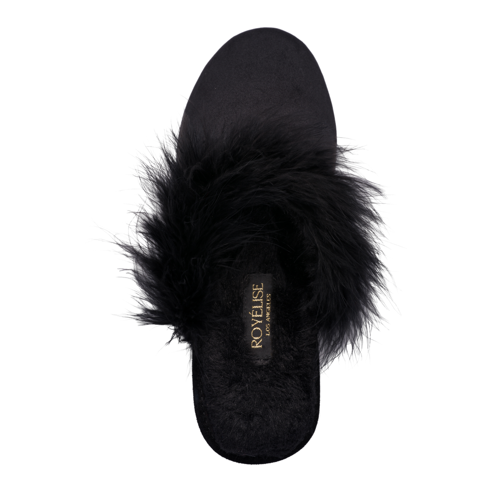 Feathered Velvet Mule