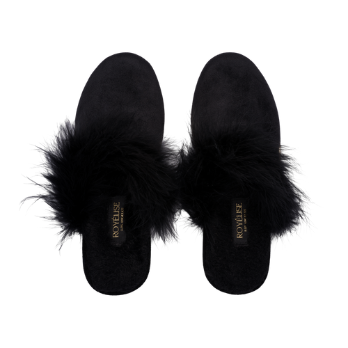 Feathered Velvet Mule