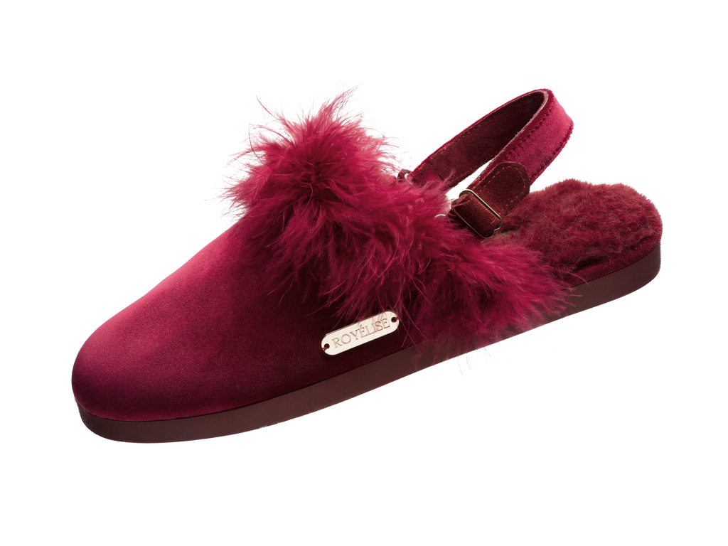 Feathered Velvet Mule