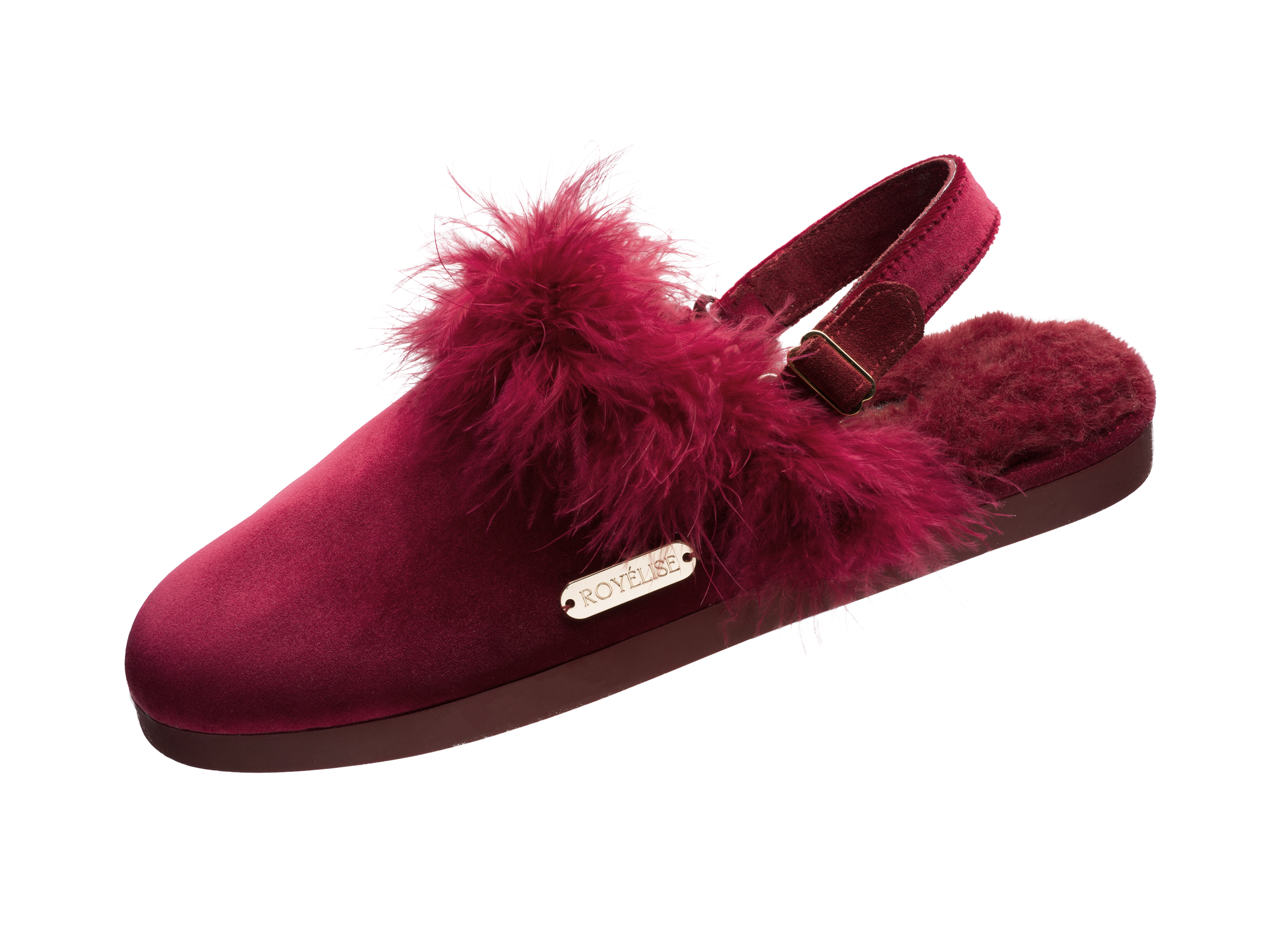 Feathered Velvet Mule