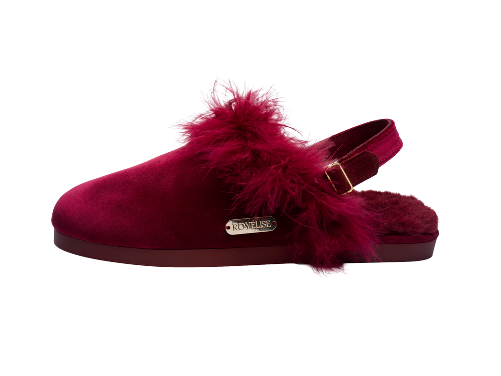Feathered Velvet Mule