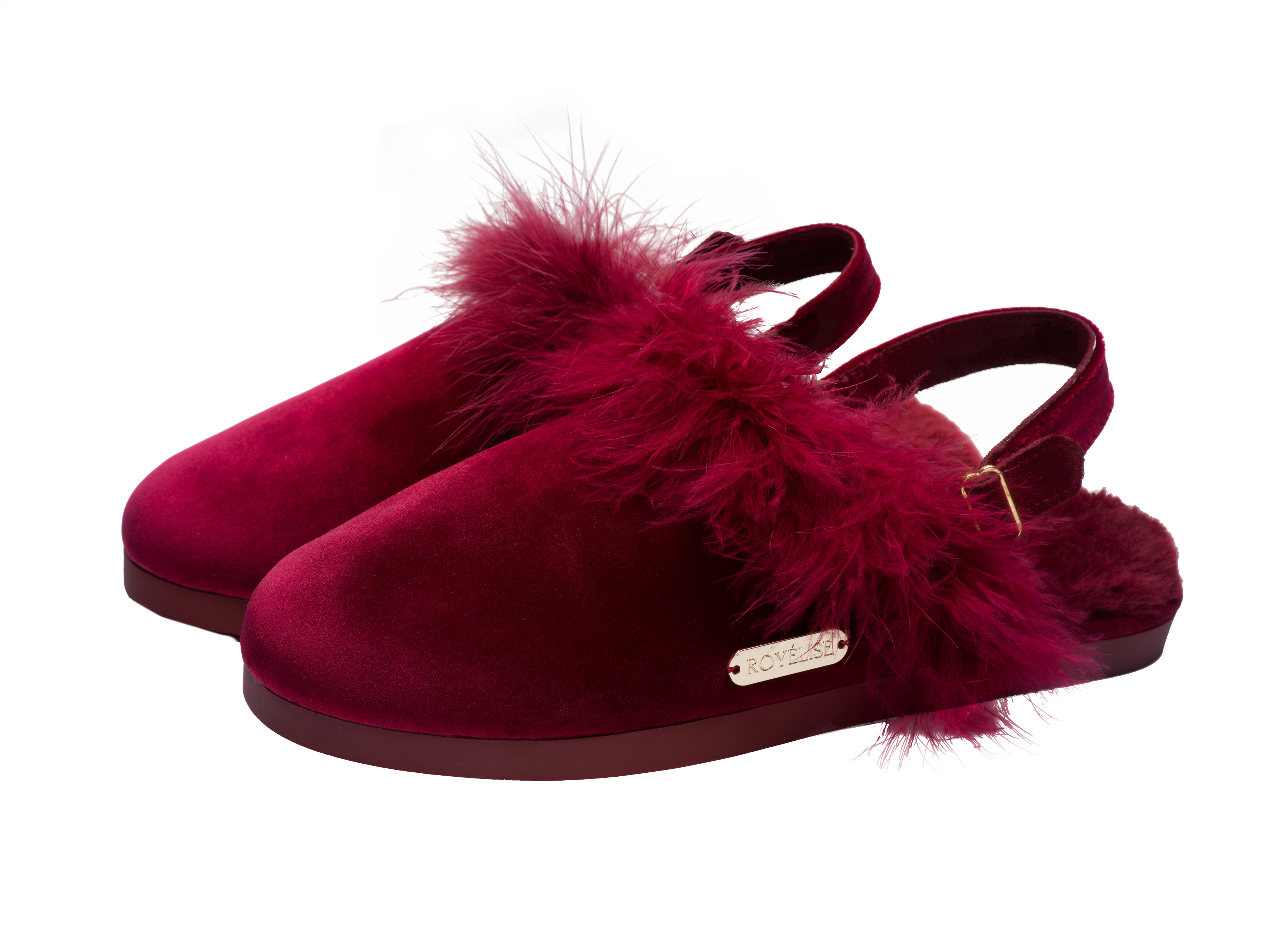 Feathered Velvet Mule