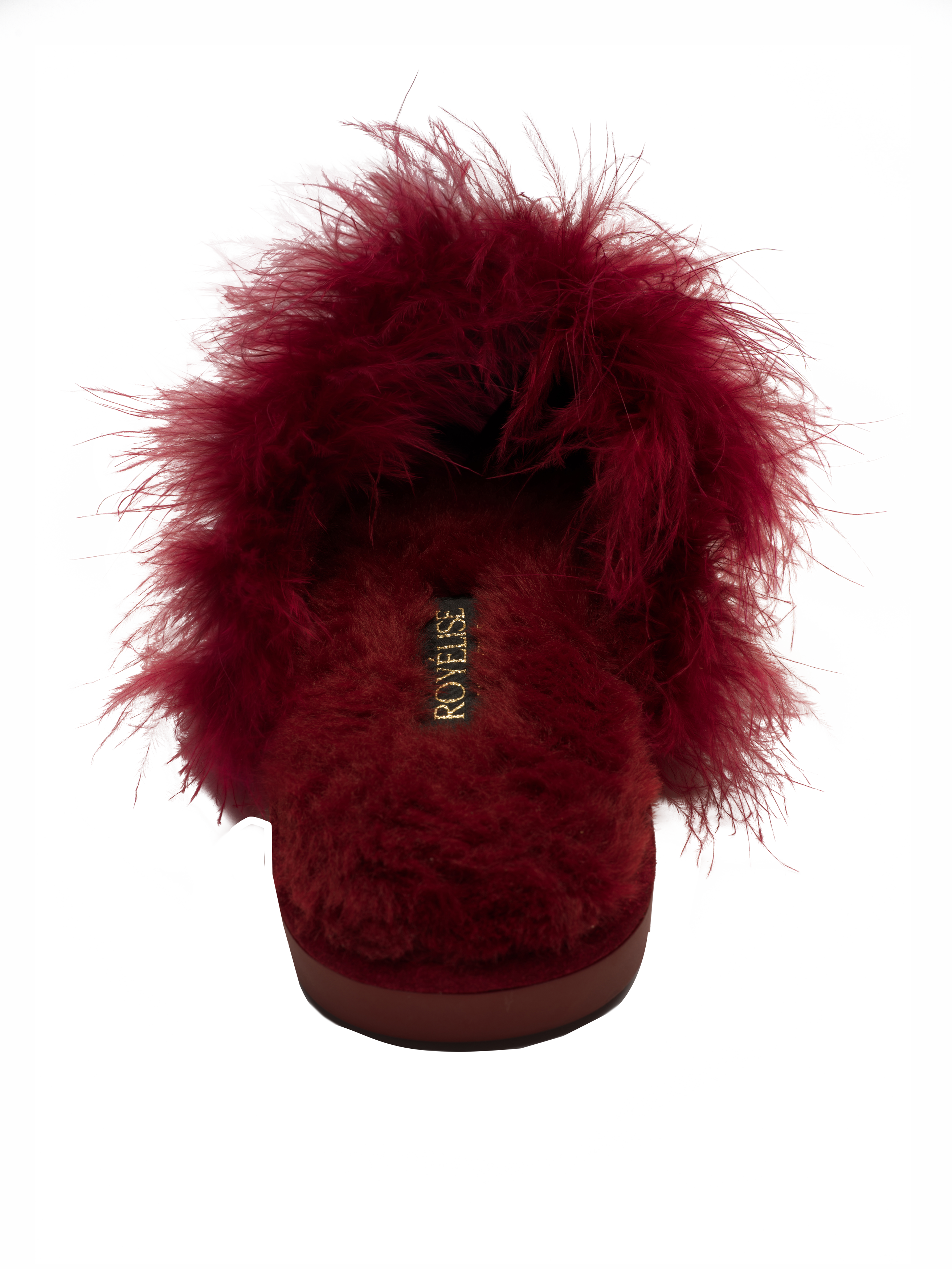 Feathered Velvet Mule