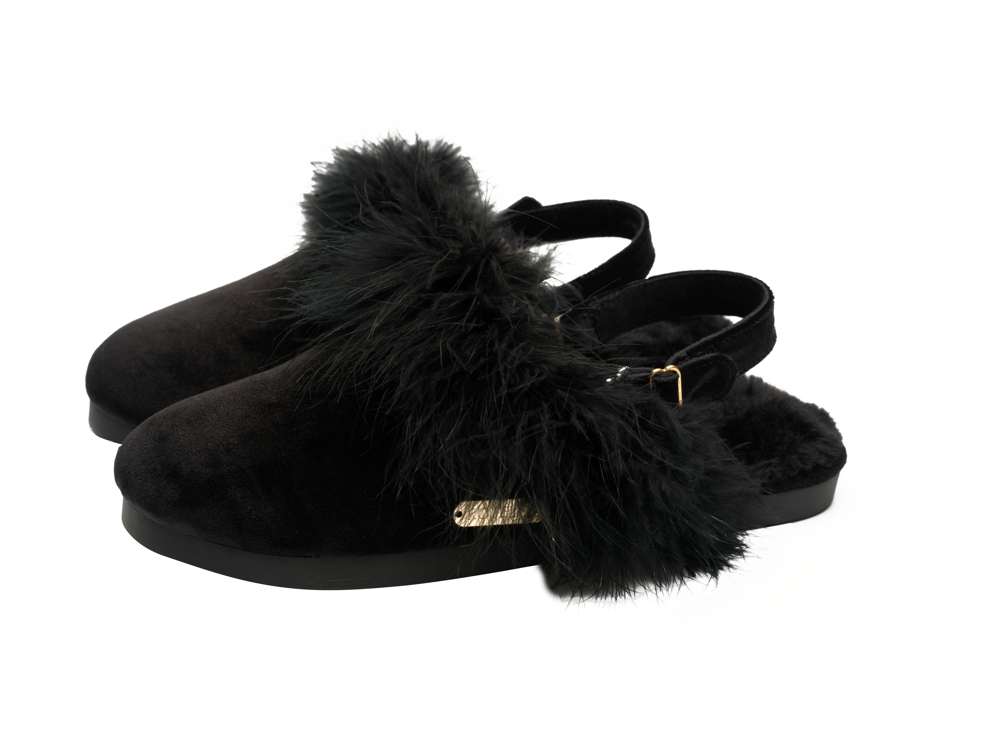 Feathered Velvet Mule