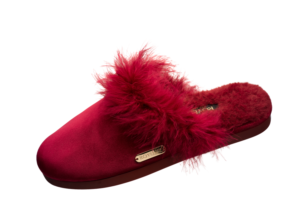 Feathered Velvet Mule