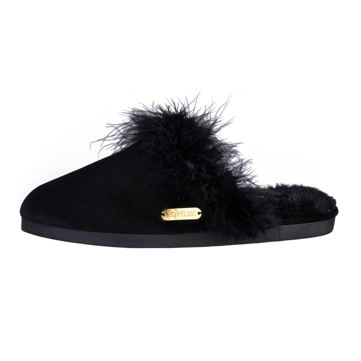 Feathered Velvet Mule