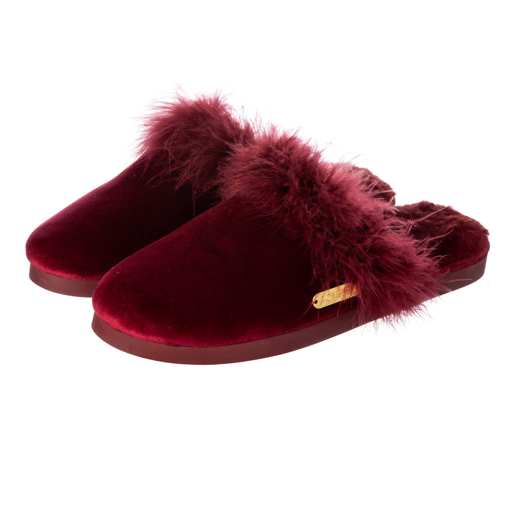 Feathered Velvet Mule
