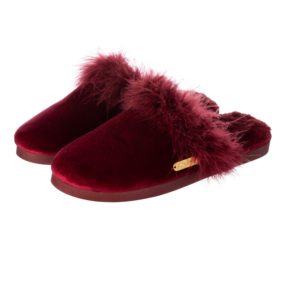 Feathered Velvet Mule