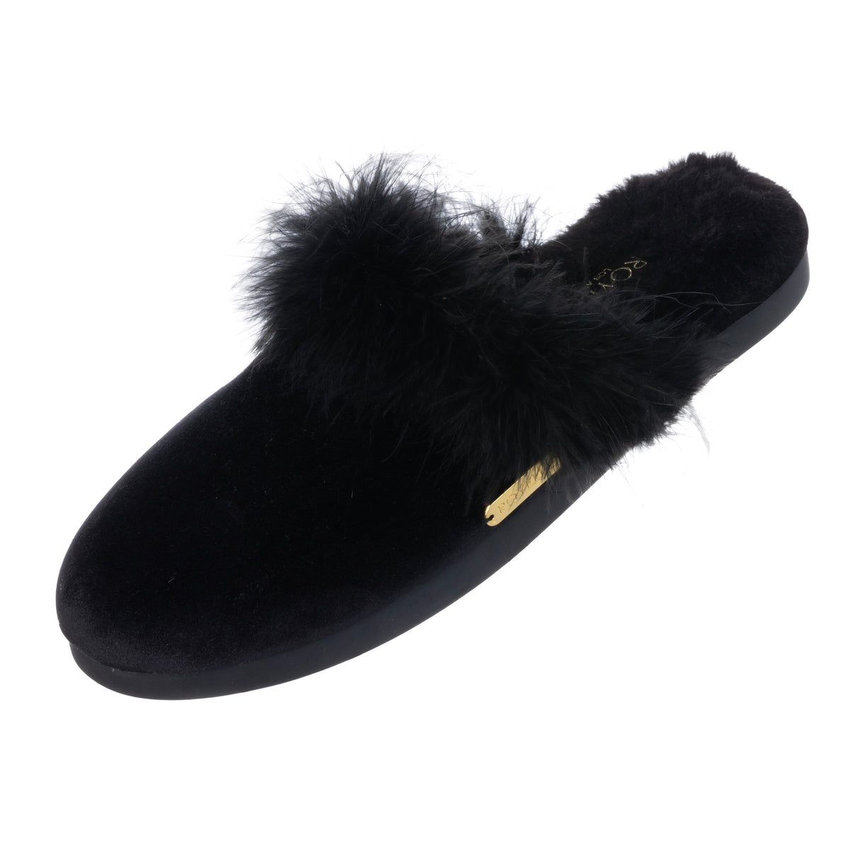 Feathered Velvet Mule