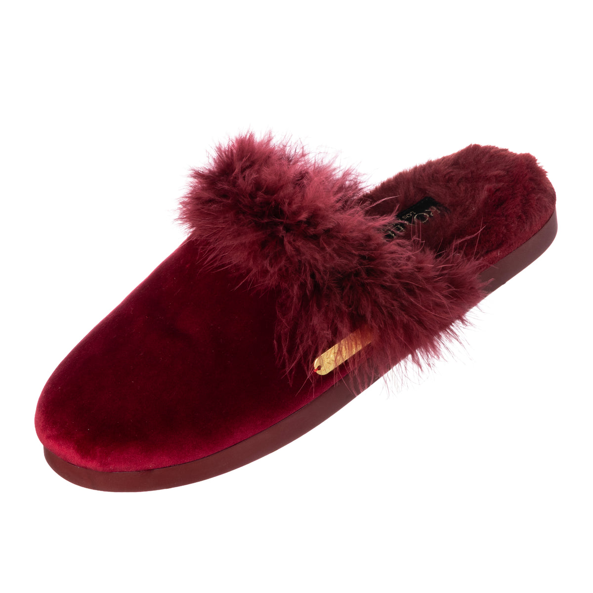 Feathered Velvet Mule