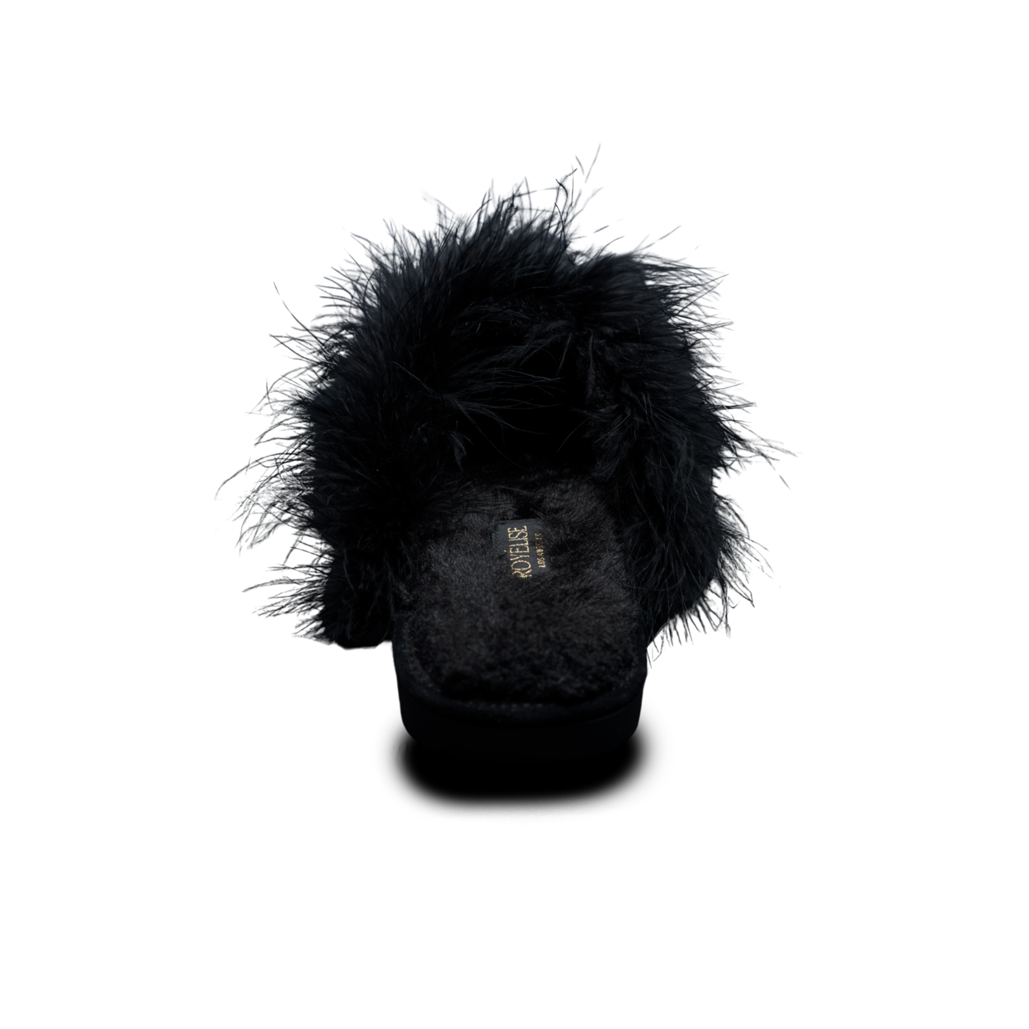 Feathered Velvet Mule